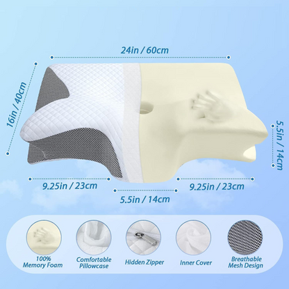 RelaxRest™ Premium Ergonomic Pillow